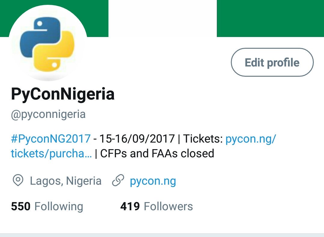 pyconnigeria's tweet image. Okay guys, we bumped this one up. But we ain&apos;t fraudsters -- LET&apos;S DO MORE! Thanks

From #404 to #419

#PyConNG #PyConNG2017 #PyConNGTickets