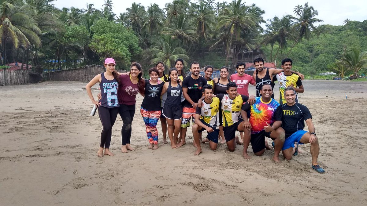 Crazy_PiratesC's tweet photo. Great session of Zuu workout with Vipin Marwah #goarugby #WeAreCrazy #RugbyIndia #liveinlean https://t.co/TF1xeK5vj6
