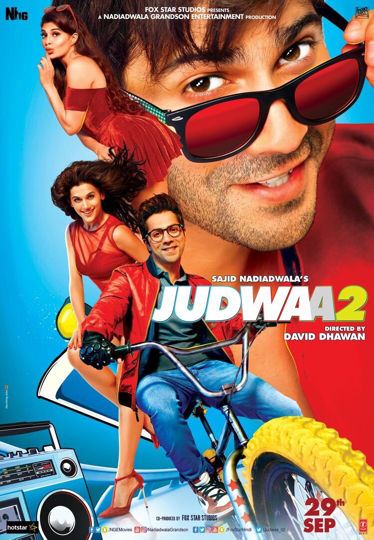 Today is the day #judwaa2. A lot has gone into making this film a reality the trailer will be out at around 1 pm. I love you guys