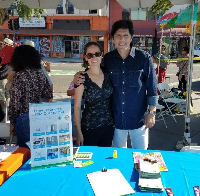 BuildItGreenOrg's tweet photo. @kdeleon thx 4 stopping by r table at #EastsideSol! Yr #climateaction leadership made the Low-Income Weatherization Program (LIWP) possible! https://t.co/Avp2jR4gTm