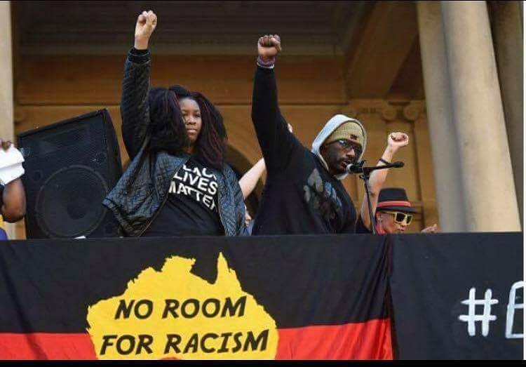 Worse, do we not realise how fucked it is editing out a NoRacism message to demonise black empowerment? We white guys ARE the establishment