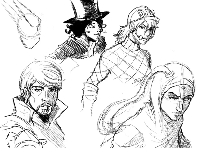 some steel ball run doodles 