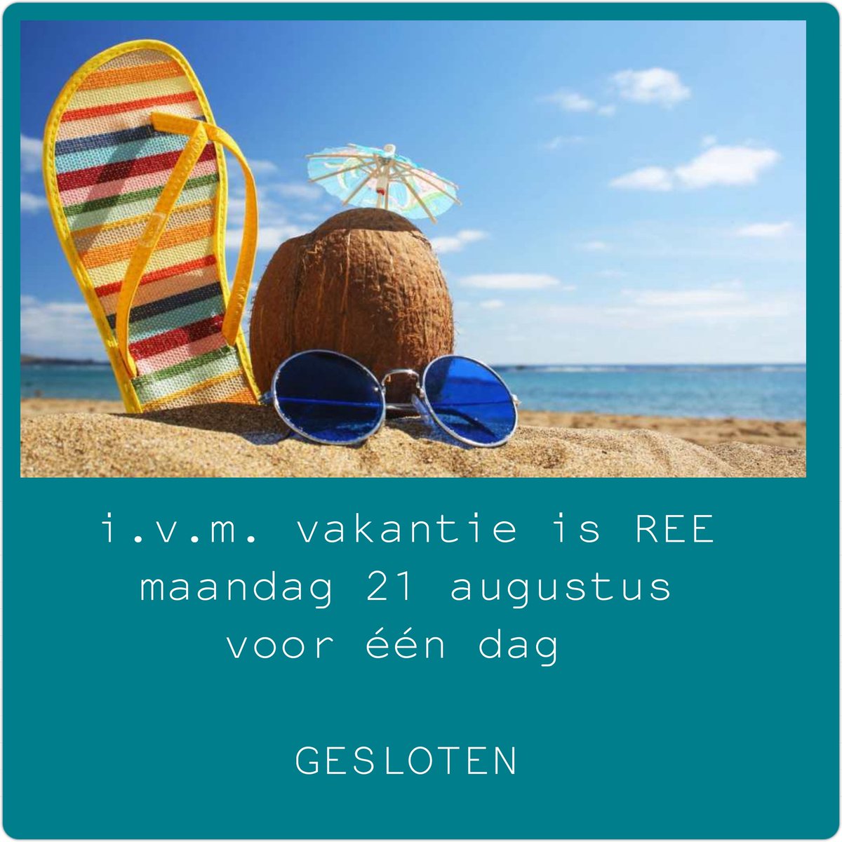 Homemadeby_REE's tweet photo. Morgen vanaf 9u staan wij weer voor je klaar! #vakantie #winkel #gesloten https://t.co/fkJwyUhI1o
