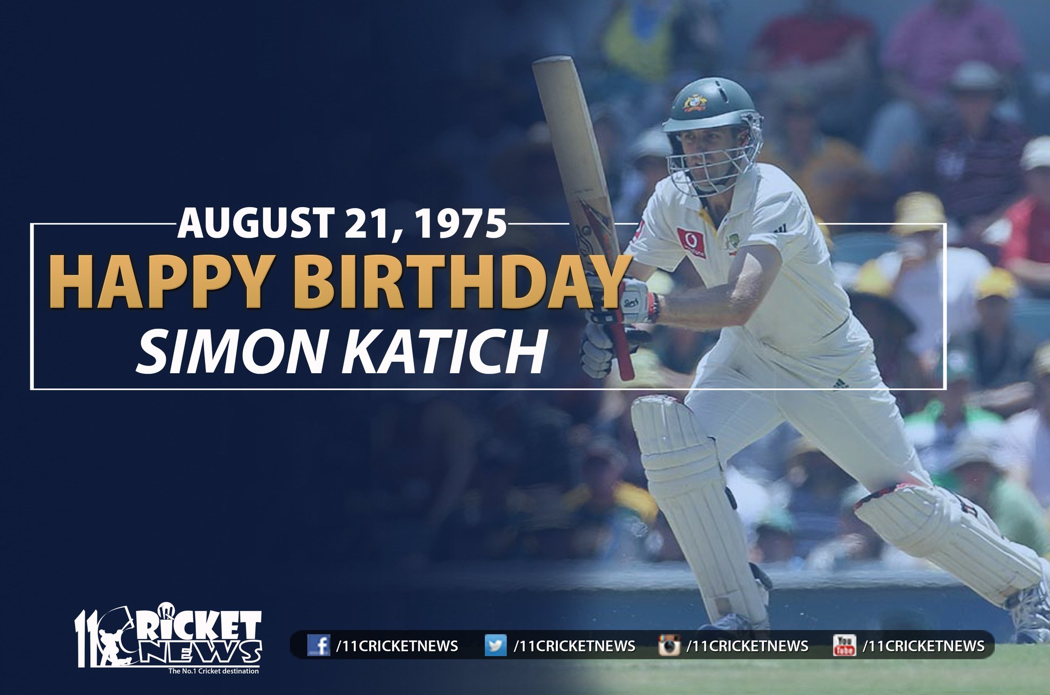 Happy Birthday \"Simon Katich\". He turns 42 today 
