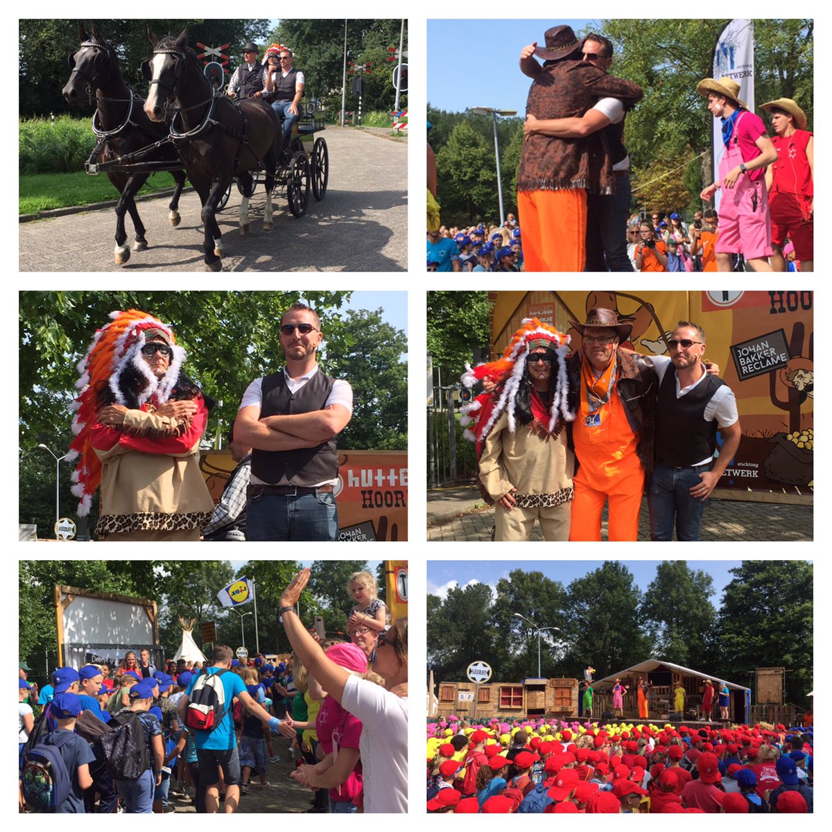 #HuttendorpHoorn is weer begonnen! Wethouder #SamirBashara arriveerde op een koets en opende de 13e editie van het jaarlijkse timmerfeest!