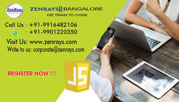 Zenrays's tweet image. Do you want to become an expert in #JavaScript? Enroll for demo classes @ ZenRays, Bangalore and learn from the experts. #advancedjavascript