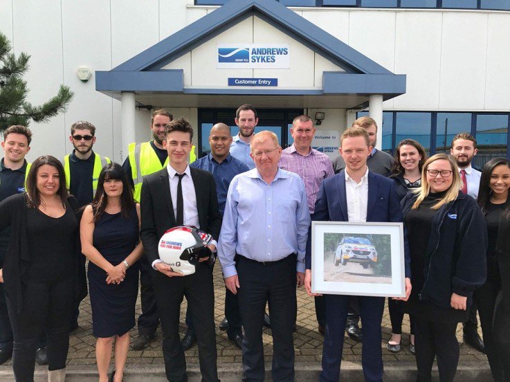 Rally team <a href="/ChrisIngramGB/">Chris Ingram</a> <a href="/EAERallying/">Elliott Edmondson</a> drop in to meet Andrews staff in London andrews-sykes.com/blog/rally-tea…