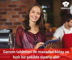 Menulux Garson uygulaması ile masadan kolayca sipariş alın, zaman kaybetmeyin! #restoranotomasyon #adisyonsistemi #menulux #tablet