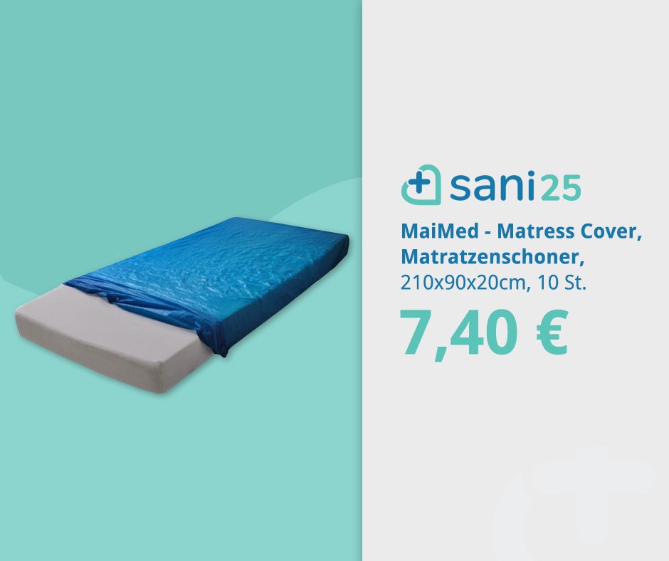 Sani25_de's tweet photo. #MaiMed - #Matress #Cover, #Matratzenschoner, 210x90x20cm, 10 St. Jetzt #kaufen ► https://t.co/kbI0JIVdSc 
#Sani25 #Inkontinenz https://t.co/LkTesWHBXW