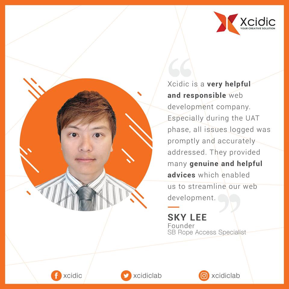 xcidiclab's tweet photo. Testimonial from SB Rope Access Specialist about our service. Visit https://t.co/BqwH1fyTSZ to learn us more! #YourCreativeSolution https://t.co/3FBnOjpMOg