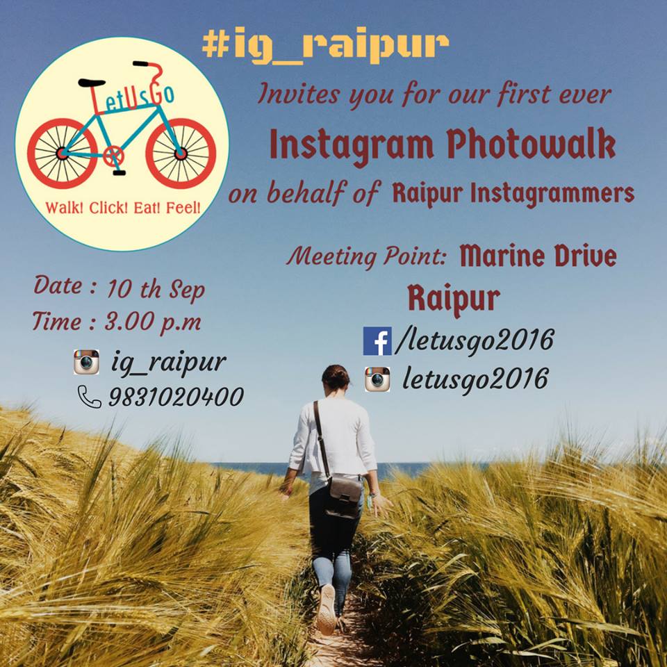 ig_raipur's tweet photo. Event: INSTAGRAM PHOTOWALK
Date :10th Sep|Time :3.00 pm|Address :Marine Drive
Register Here for free: https://t.co/uT5EP9JgPl …
#raipur https://t.co/eTqN3vqoRg