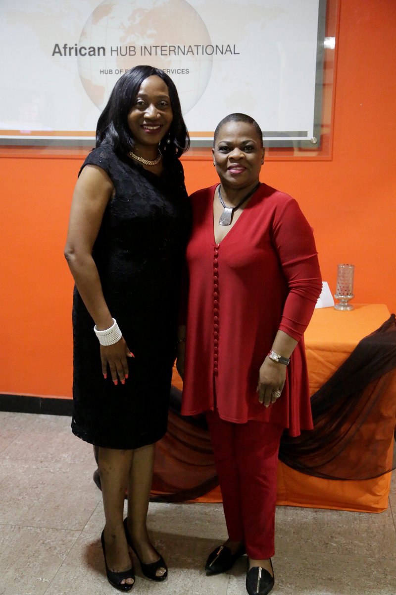 theafricanhub's tweet photo. Mrs. Oluneye Oluwole, ED @theafricanhub welcoming Dr. Mrs. Remi Duyile, Lead facilitator for Global Entrepreneurship Masterclass on 9/8/2017 https://t.co/hReX3jpUKU