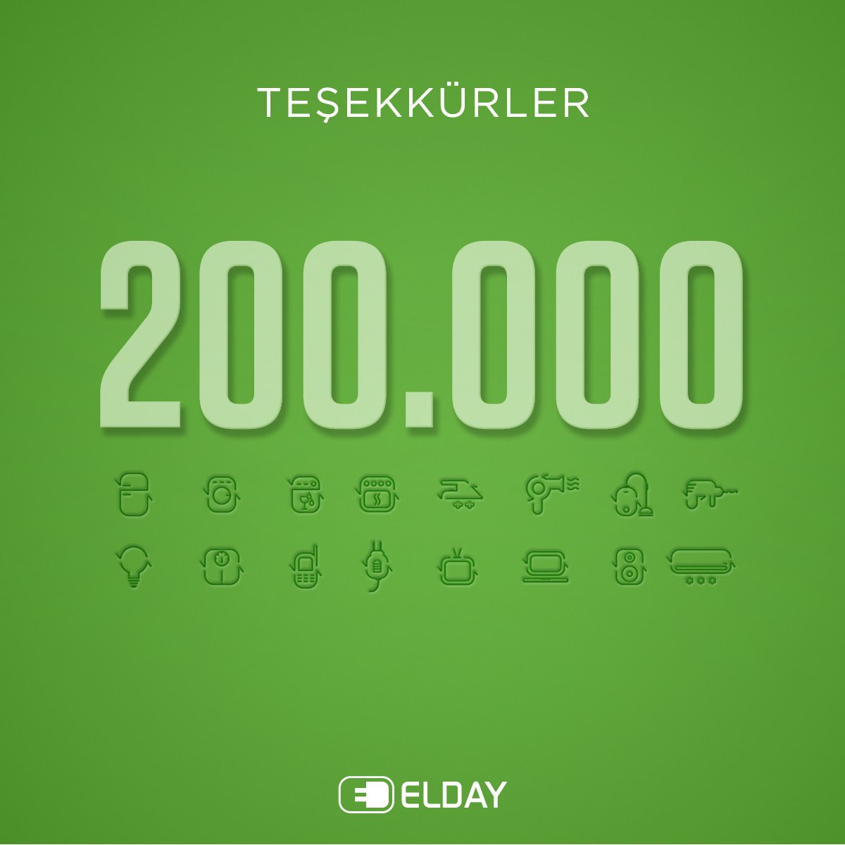 TEŞEKKÜRLER

200.000’i aştık!
Bu rakam topladığımız atıkların sayısı ve gün geçtikçe katlanarak artıyor.

elday.org.tr