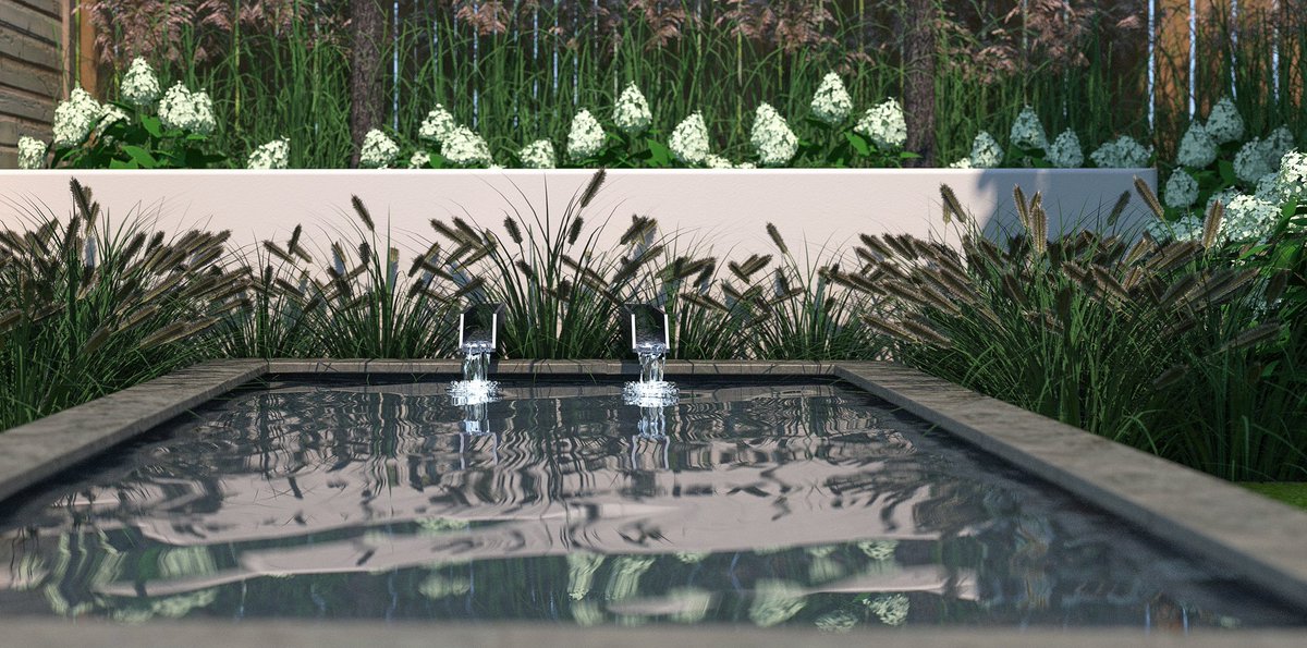 AntonissenMike's tweet photo. #Twilightrender #sketchup #3D #garden #render Close-up render of a gardenproject with the lens on 100mm and the dof. at f.4.0 https://t.co/shuejTDaIB