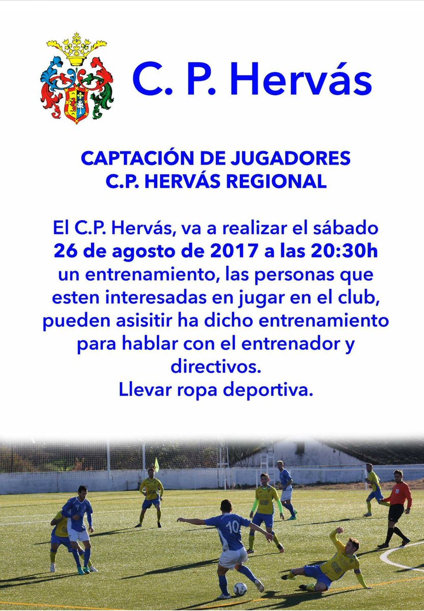 El Club Polideportivo Hervás informa: