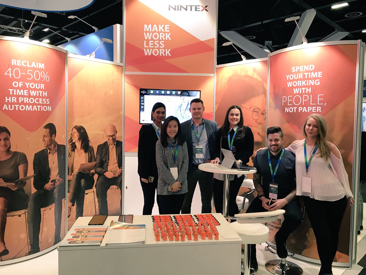 ETnintex's tweet photo. Come visit us at Stand #87 at #AHRINC! Our #HR team will share how @Nintex can transform your HR processes. #focusonpeople #notpaper https://t.co/q9GmKGNq0C