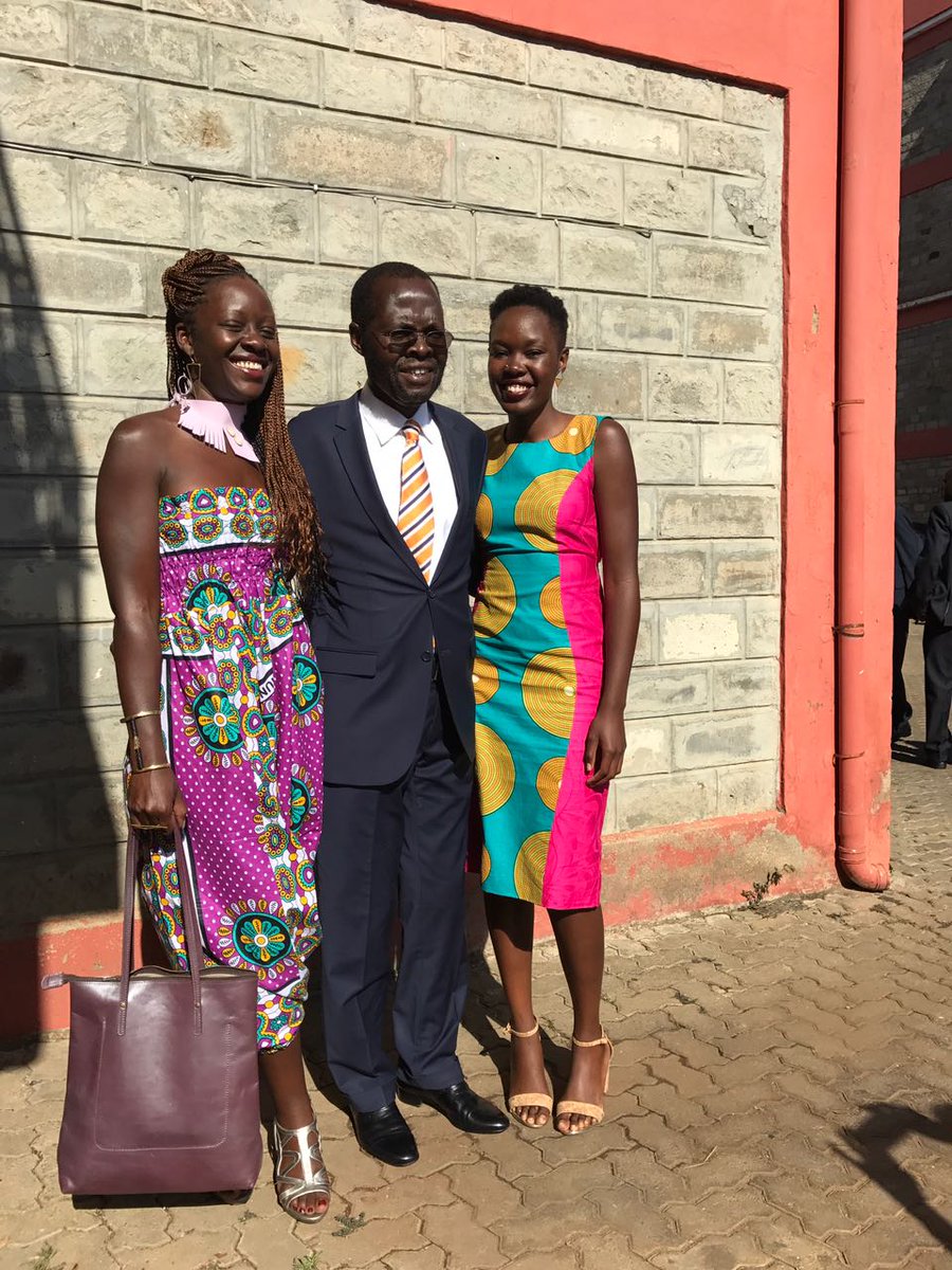 Governor. @AnyangNyongo with his family @ZawadiNyongo & @TheLadyFi #NyongoInauguration #TichTire