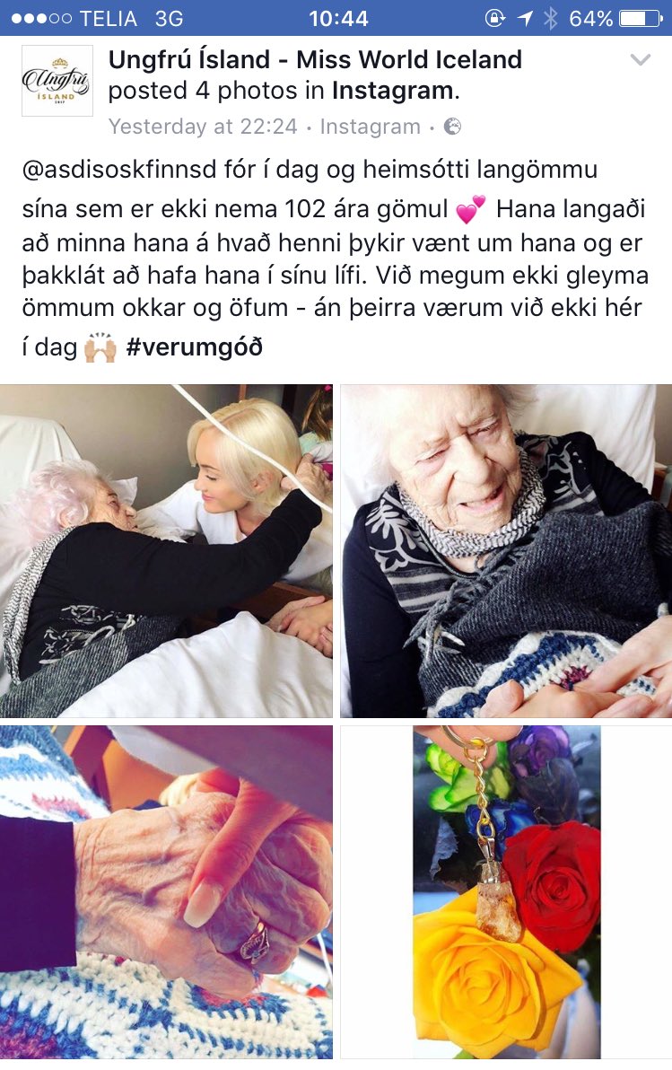 Vill þessi pía bara fá verðlaun fyrir að heimsækja ömmu sína?
