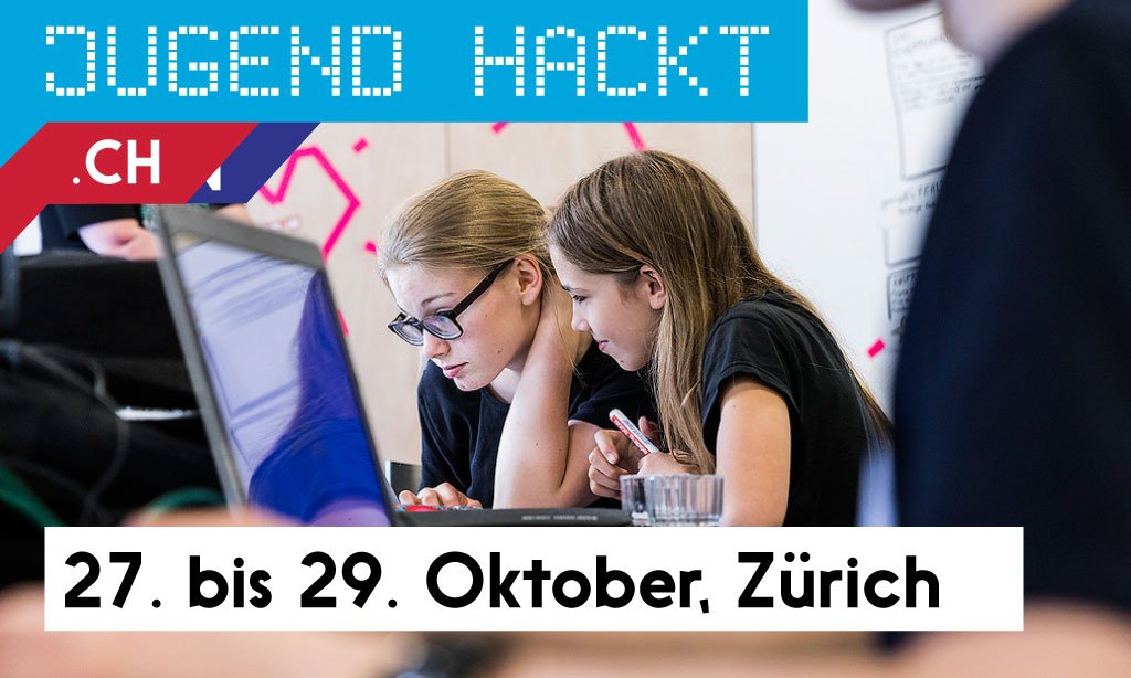jugendhacktCH's tweet photo. Vom 27. - 29. Oktober heisst es brainstormen, tüfteln, basteln, programmieren und hacken bei "Jugend hackt Schweiz" https://t.co/lUIBNSLiwu https://t.co/WKoEnzQBLG