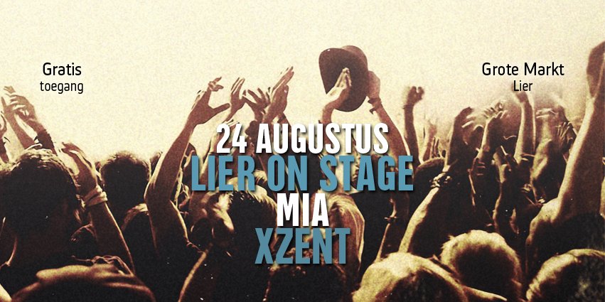 Lier Centraal - Lier on stage - 24/8 Grote Markt - gratis inkom #uitinlier #lier