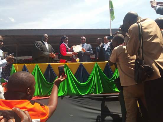 Prof_SamOngeri's tweet photo. Attending the inauguration of Governor and Deputy Governor-elect @JamesOngwae @JoashMaangi underway at Gusii Stadium. https://t.co/wKo4tlNO23