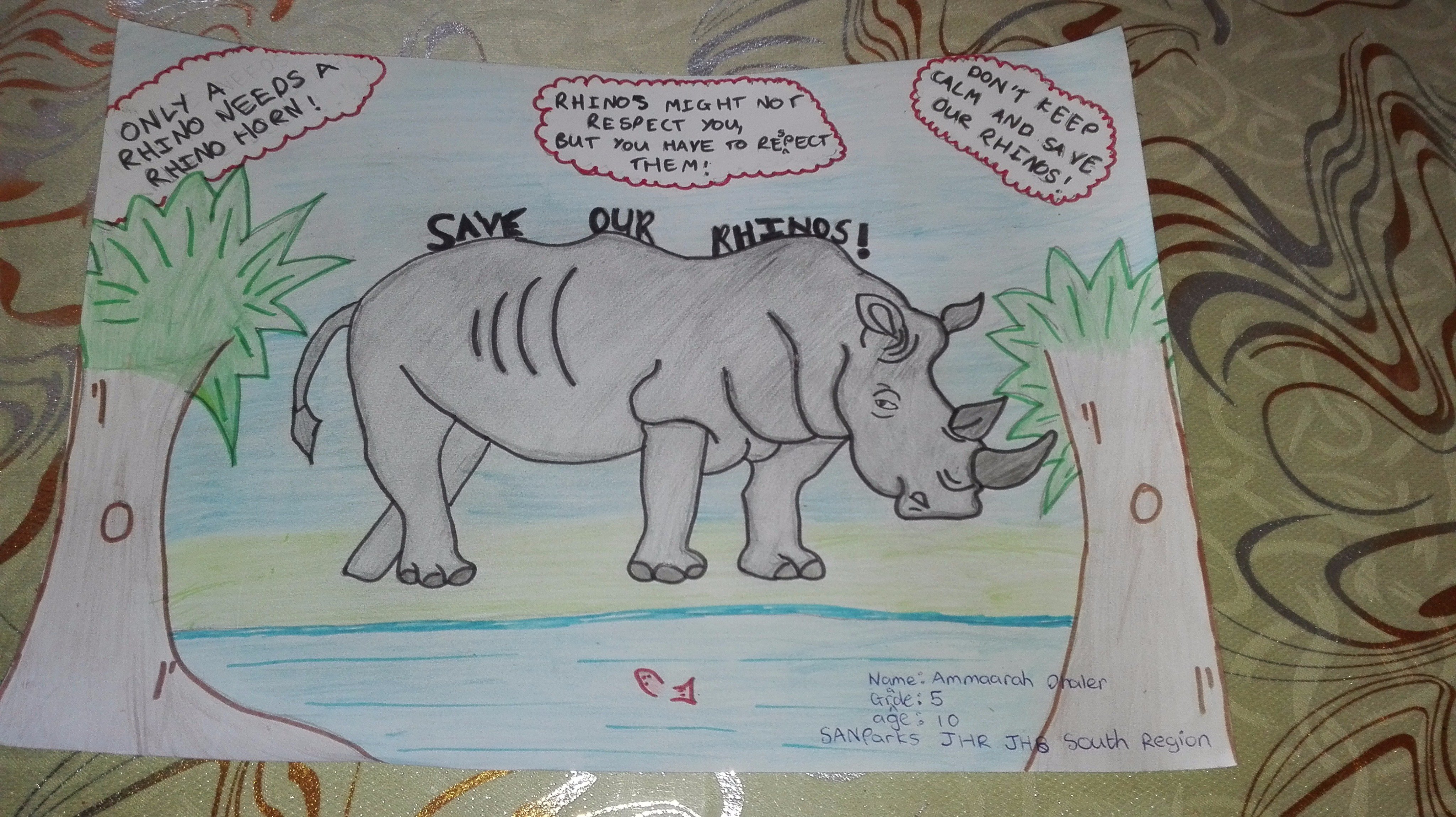 Annual International Baby Rhino Rescue Art Contest