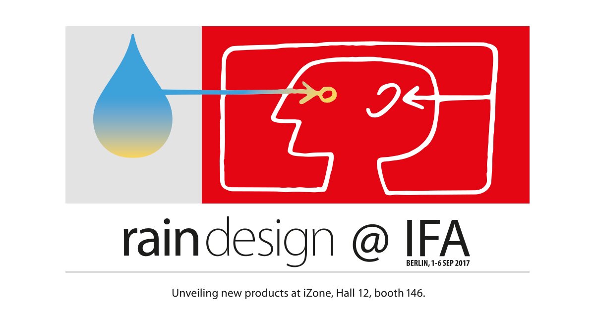 raindesigninc's tweet image. You are invited to Rain Design booth at IFA Berlin iZone Hall 12, booth 146! b2b.ifa-berlin.com