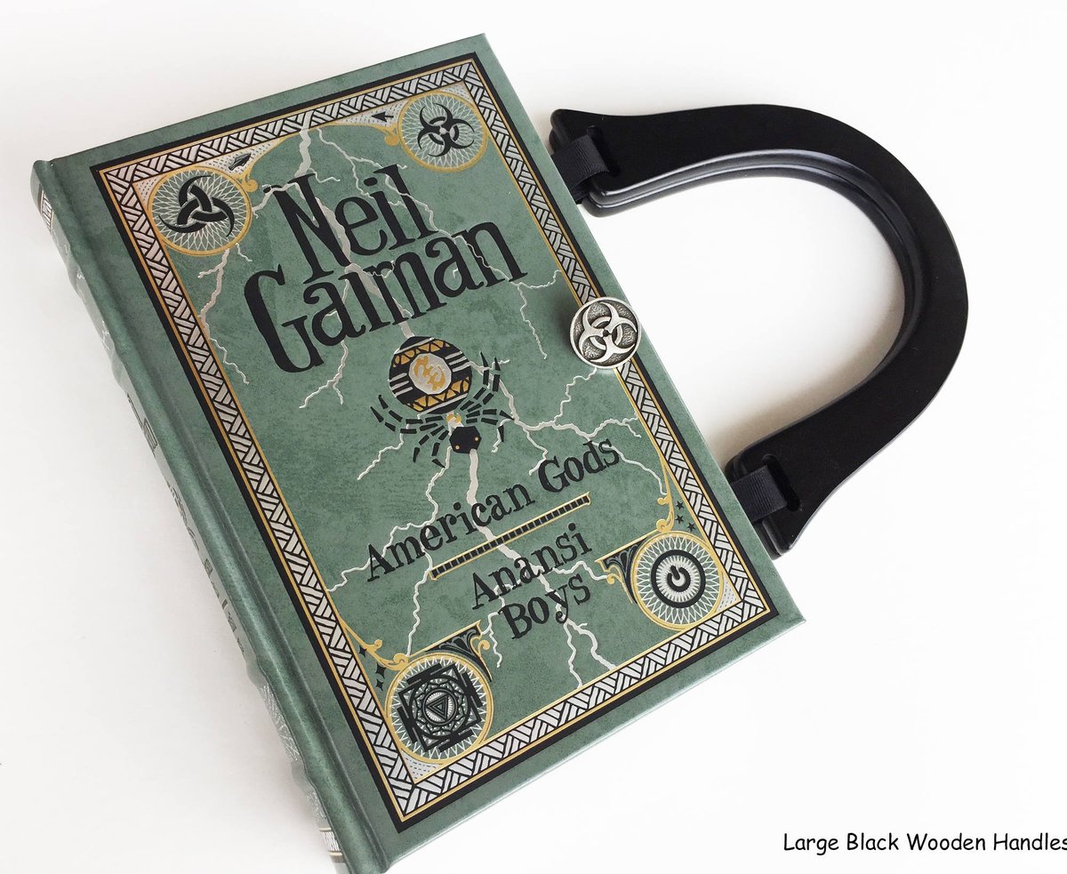 NovelCreations's tweet photo. Anansi Boys Book Purse - American Gods Book Cover Handbag -… https://t.co/Fj1DLPYxyF ##bookpurse #ScienceFictionGift https://t.co/zzFOAhzl1I