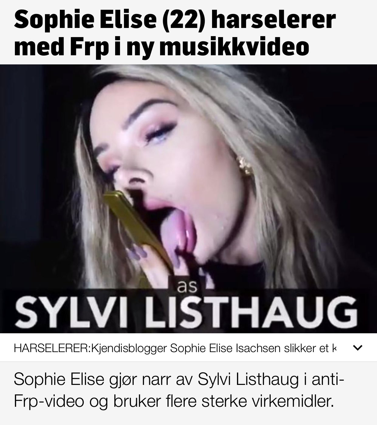 Sophie elise snapchat bilde