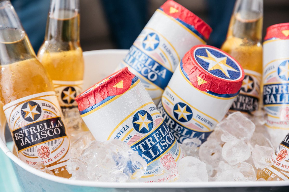 thefoodpeople's tweet photo. Estrella Jalisco debuts innovative foil top sealed premium canned beer in America. #drinkswatching Read more → https://t.co/43PpMT37Vl https://t.co/U65FoHZEH6