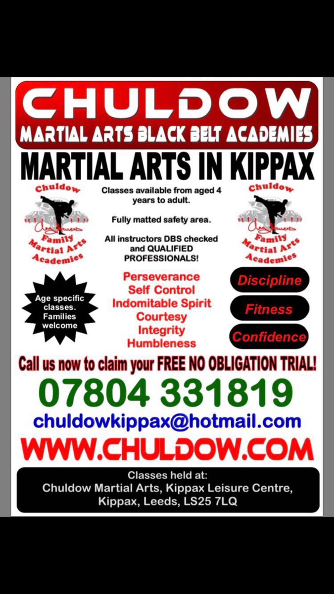 Hunter0113's tweet photo. our new academy is opening in kippax Leeds September 14th check out our Facebook page Chuldow kippax or email chuldowkippax@hotmail.com https://t.co/a8JTGqyIV5