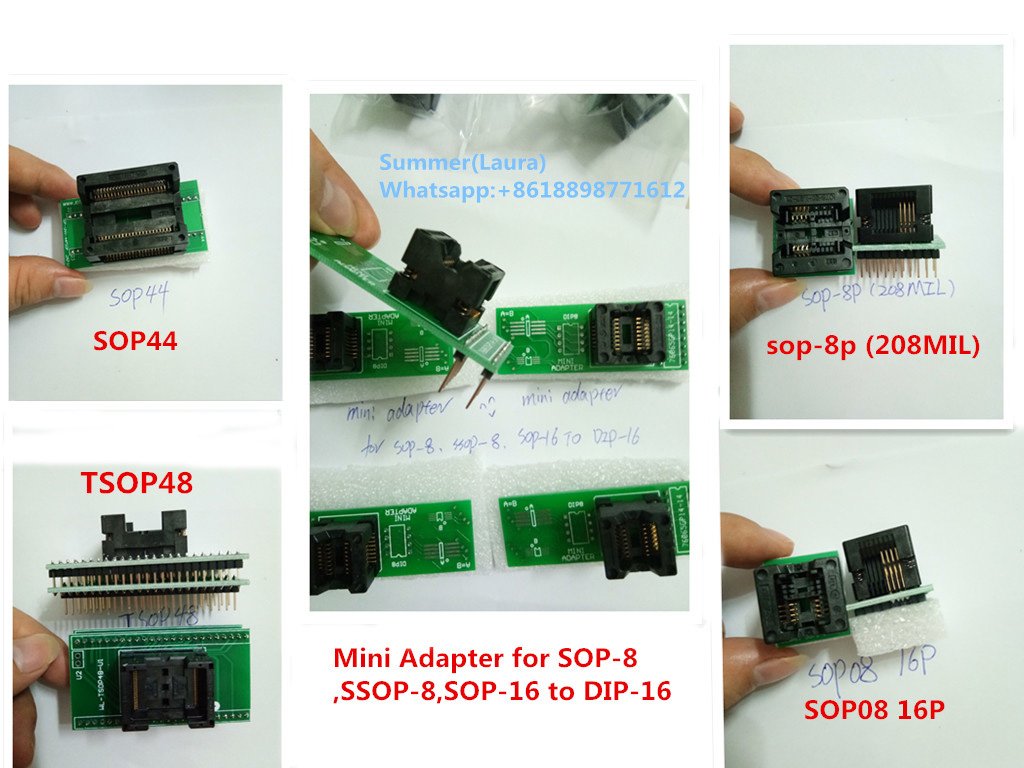 autotoolsdonna's tweet image. ic sockets sop44 tsop48 sop08 16p sop08-8pin,mini adapter for sop-8,ssop-8,sop-16 to dip-16
#icsocket #sop44 #tsop48 #sop08 #miniadapter