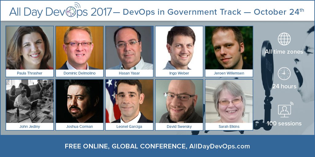New track announced for #AllDayDevOps: DevOps in #Government. Hear from #DevOps leaders transforming the government bit.ly/2uPFHgW
