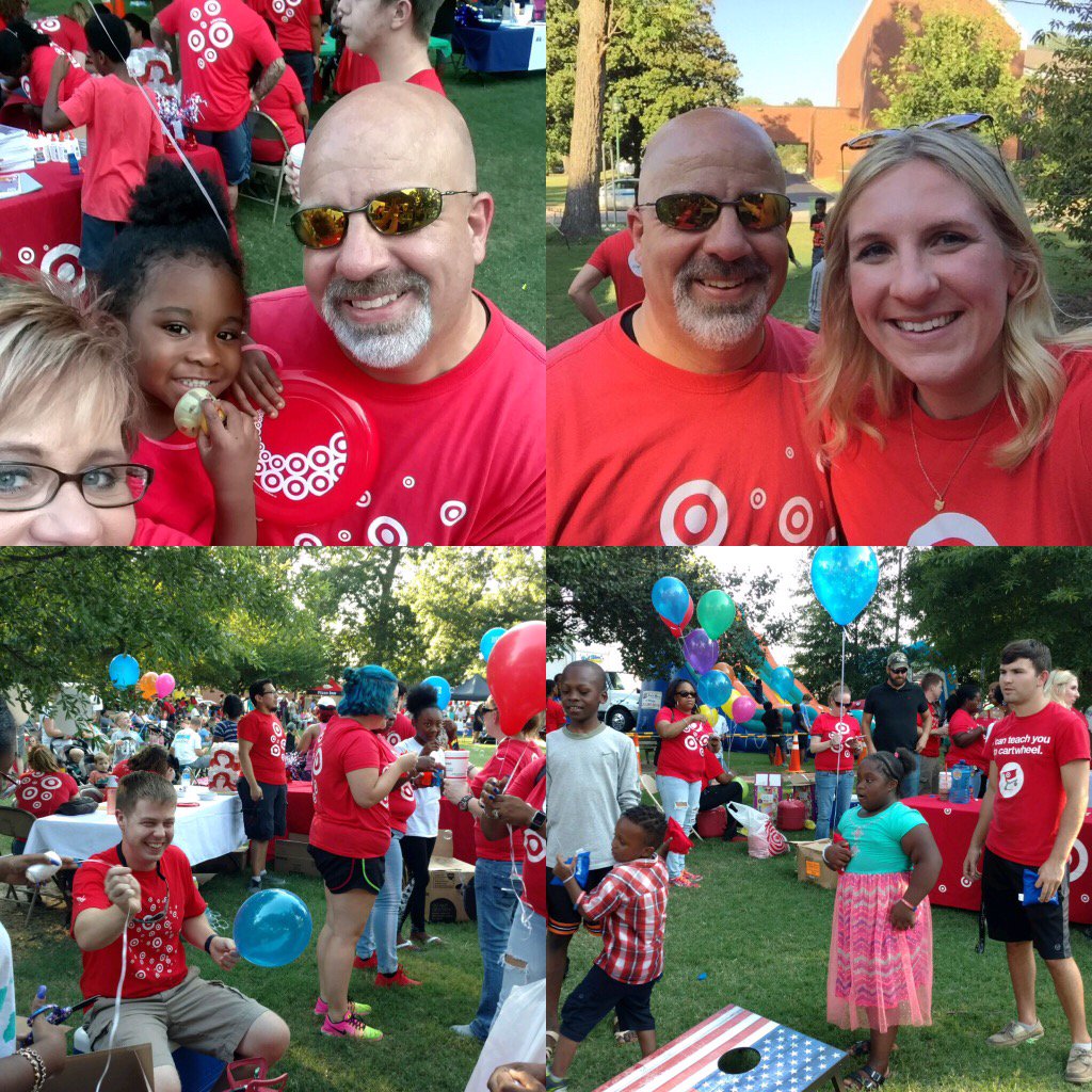 The joy of serving communities in Wilson, NC.  Building morale within community and between 2168/962.  #WeAreTarget