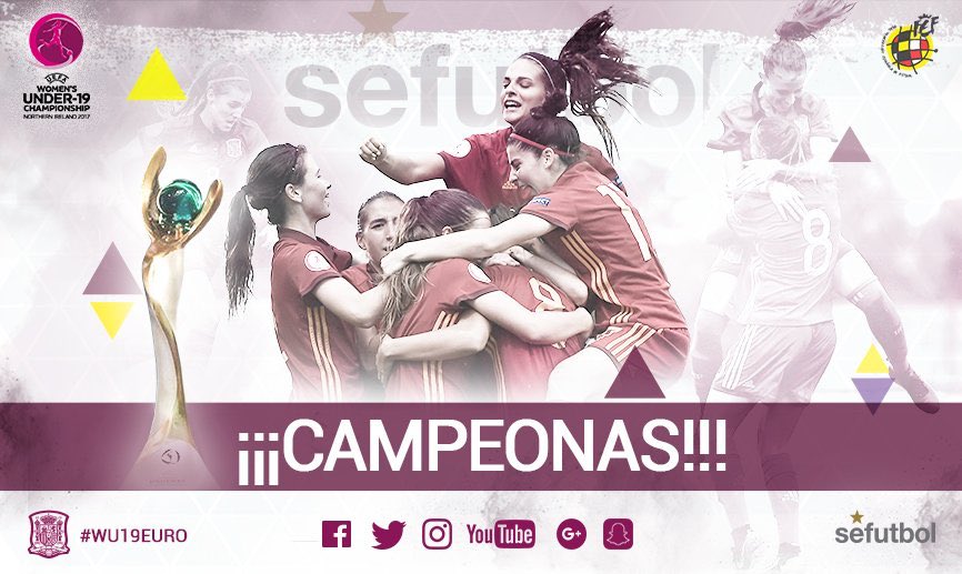 Desde la Cantera del Lora CF queremos dar la enhorabuena a la @SeFutbol femenina por salír campeonas del #WU19EURO