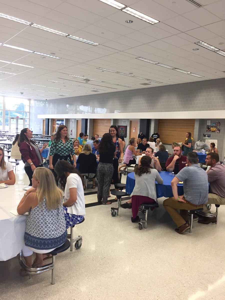 PTC Breakfast for the first day of  middle school in-service. Thank you to all the teachers and staff !