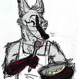 Imaginarykitchn's tweet photo. Imaginary creature in the #imaginarykitchen! An old one, but a wonderful birthday gift from @CassieCoyote I'm happy to put this to good use https://t.co/WG4lvtk6pn