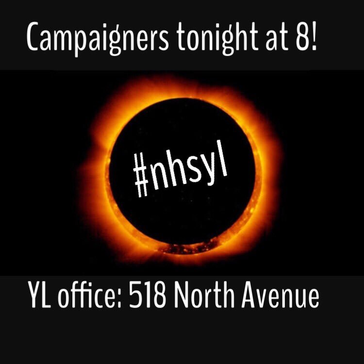 younglifeNHS's tweet photo. DONT GET ECLIPSED! Come to campaigners tonight at 8! Freshman that means you! #nhsyl https://t.co/exk6XR3Bex