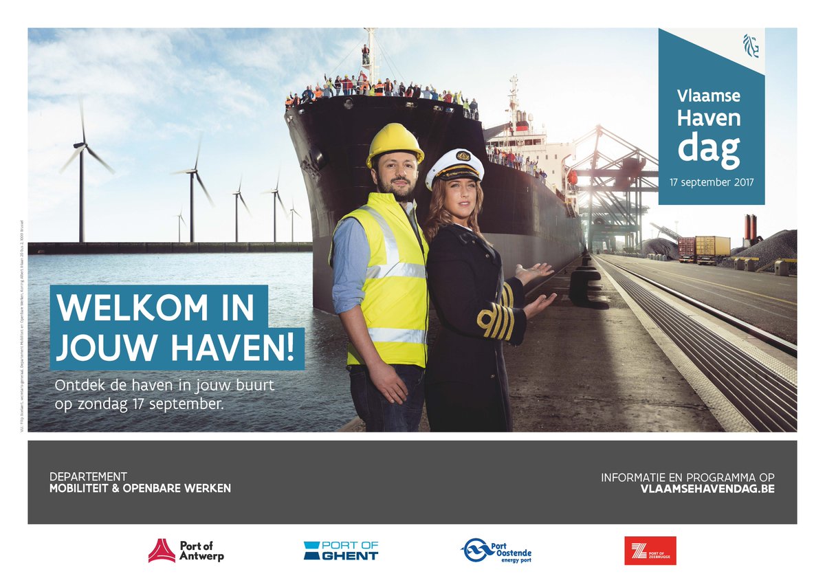 DepartementMOW's tweet photo. Kom op zondag 17 september naar de @VlaamseHavendag en ontdek de haven in jouw buurt! Programma: https://t.co/gR2aiorXF5 #welkominjouwhaven https://t.co/ngKPlTx3L0