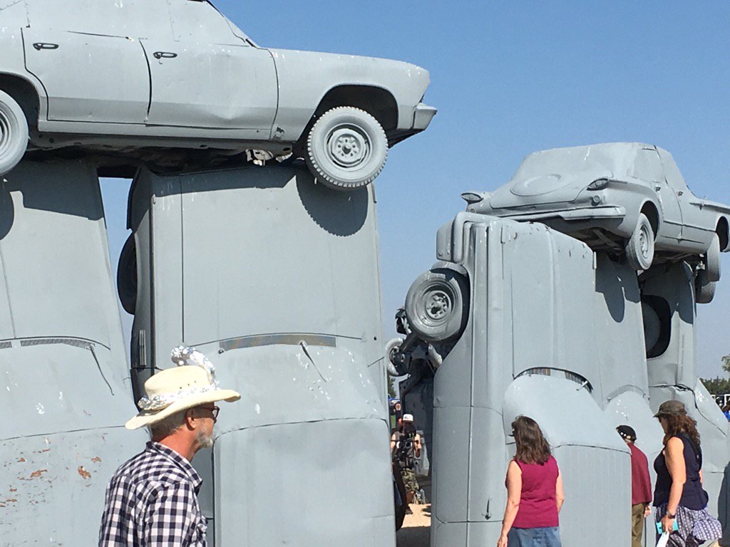 #eclipse carhenge. ABC network 1-3 est.