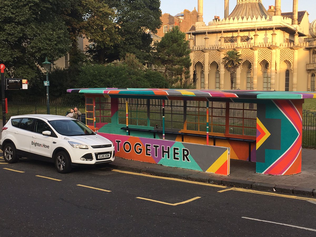 Robreferee's tweet photo. Couple of machinery selfies for fun #PrideBusStop https://t.co/OotIXxrsJU