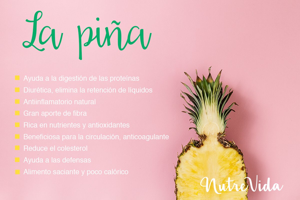 PatriNutreVida's tweet photo. La piña nos ayuda en la eliminación de toxinas que pueden afectar a nuestra salud 🌴
#BeneficiosDeLaPiña
https://t.co/hN9VgKVjtN https://t.co/i6j1xuM8P4