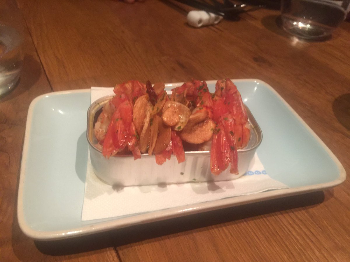 AldoZilli's tweet photo. Best #anchovies #ever #ElWilly #Shanghai #Tasty #Spanish #TunaGazpachoAndaluz #Carabinero https://t.co/7ieu7ss0zj