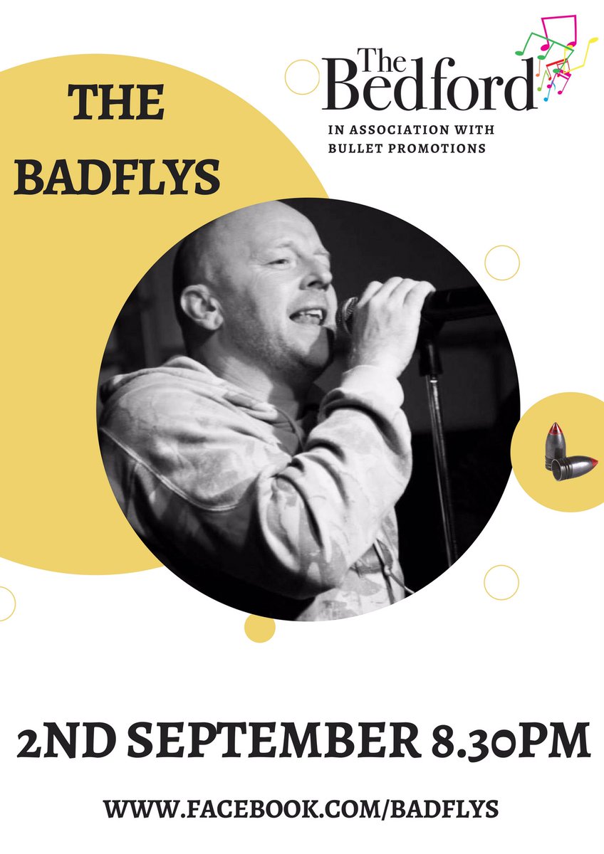 BADFLYSBAND's tweet photo. Our next gig @TheBedfordTW makes sure you don't miss it in association with @promotionbullet #badass #bbotp #livemusic #tunbridgewells https://t.co/9enoNFsw6Q