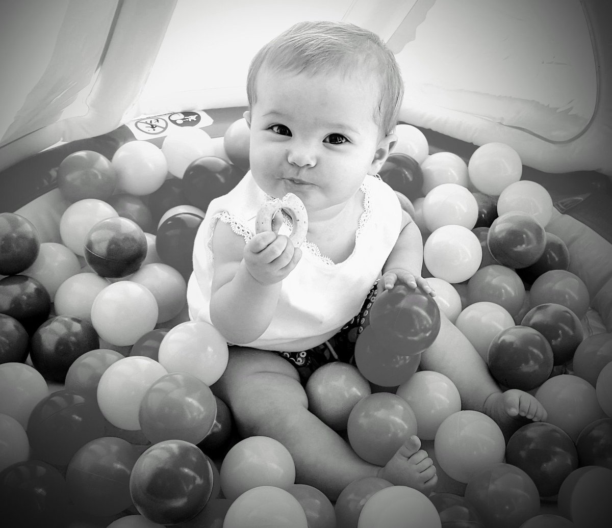 BabySweetBRAND's tweet photo. This is the life. Ball pit and snack! https://t.co/r7PKbinuFx