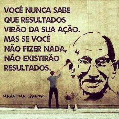 BrasilCrowd's tweet photo. "Você nunca sabe que resultados virão da sua ação. Mas se você não fizer nada, não existirão resultados."
Mahatma … https://t.co/ciCW2tgkNc https://t.co/2wLgxUWwXm