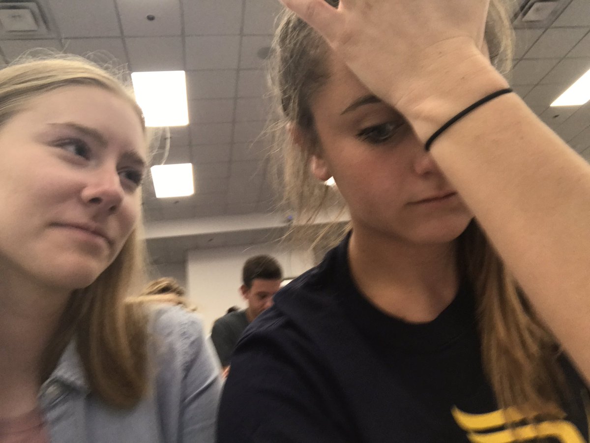 HannahPfneisel's tweet photo. Update: my roommate dressed so cute for class. It's 7:30am. I spilt coffee on her. I hate myself. Send hate hate mail as pushment. Thnx. https://t.co/kGVOKeYtkj