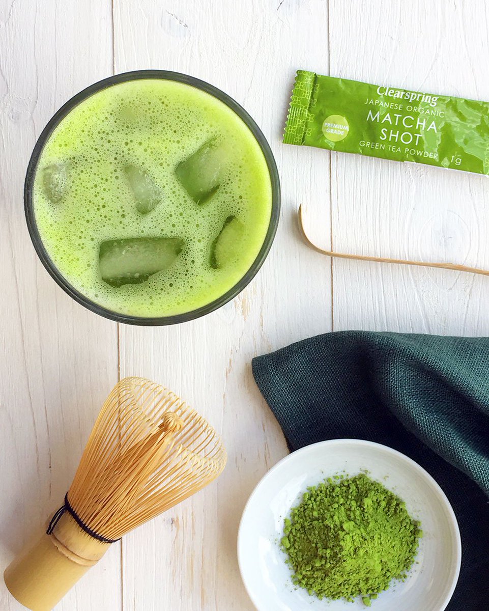 ClearspringUK's tweet photo. Happy Matcha Monday ๐
Whisk as usual with warm water, then top it with ice & your favourite plant-based milk ๐ค
#JustAddMatcha #MatchaMonday https://t.co/out9UxYyFr
