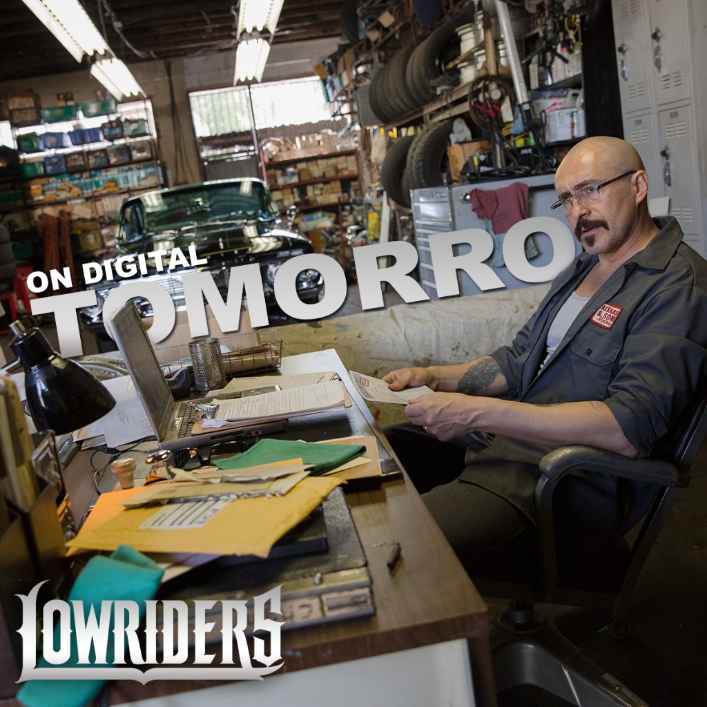 LowridersMovie's tweet photo. The wait is almost over - Tomorrow, we ride LOW #Lowriders

On Digital Tomorrow
https://t.co/Rl3oxV2Ptc https://t.co/y1KoQtqfYV