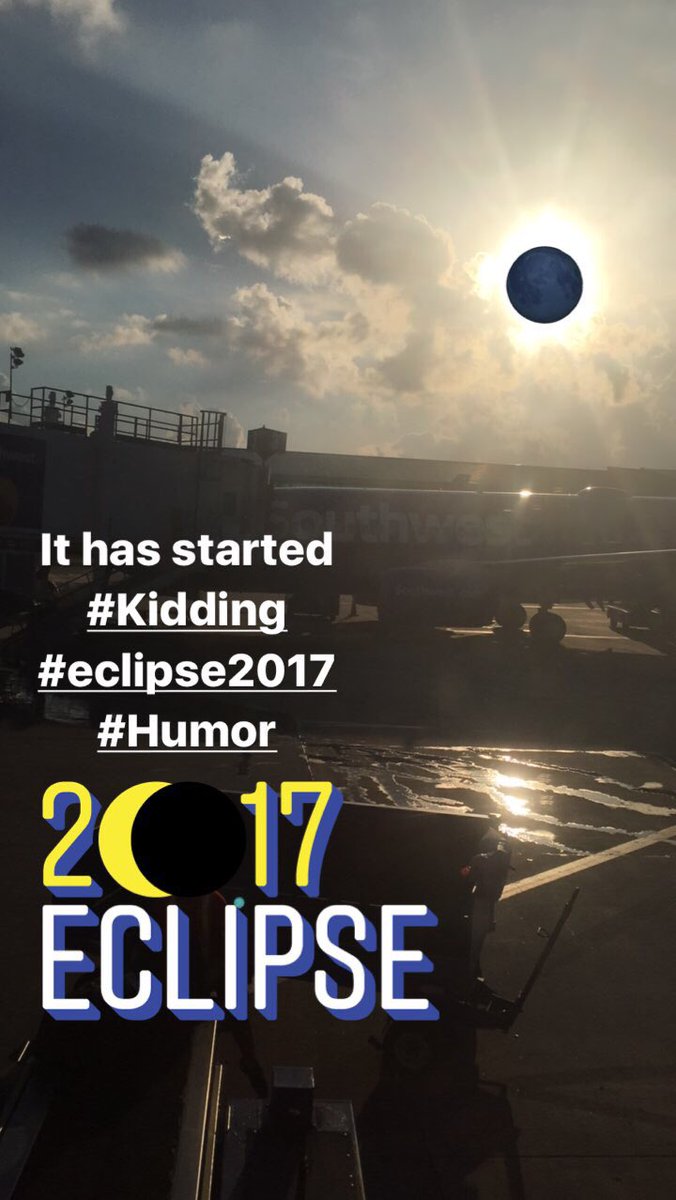Tom_Garrity's tweet image. It has started!!! #Kidding #EclipseHumor